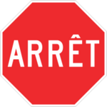 Panneau arrêt